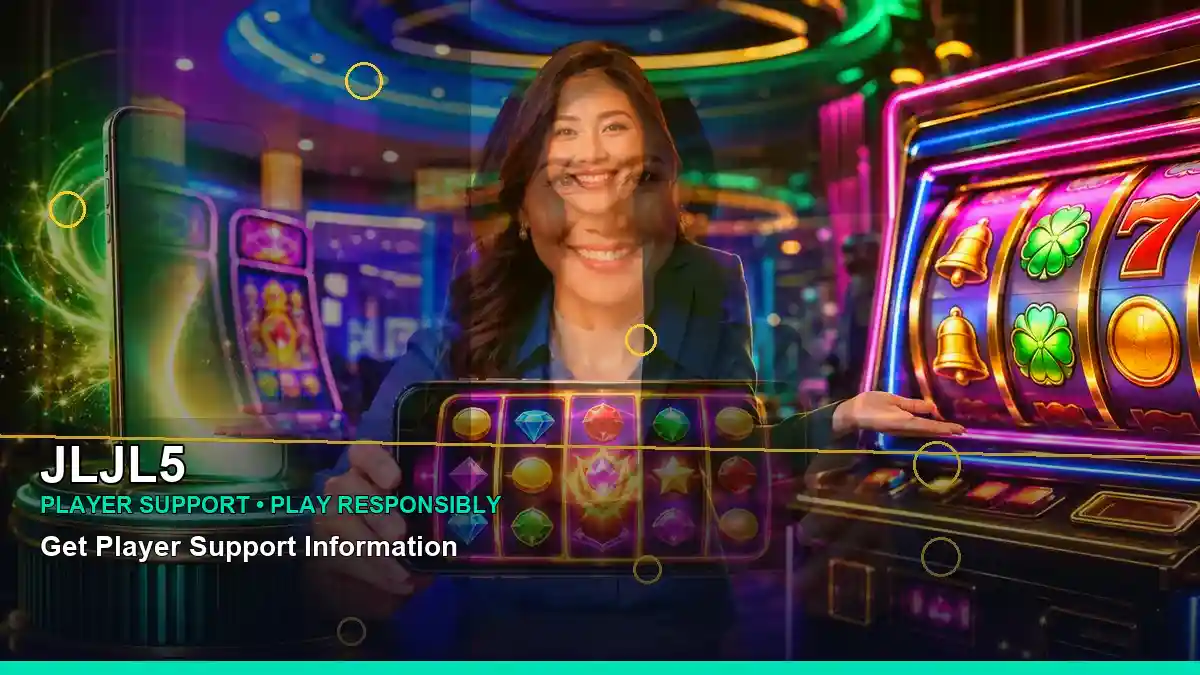 JLJL5 lucky reels slot game concept with an adult Filipina casino host